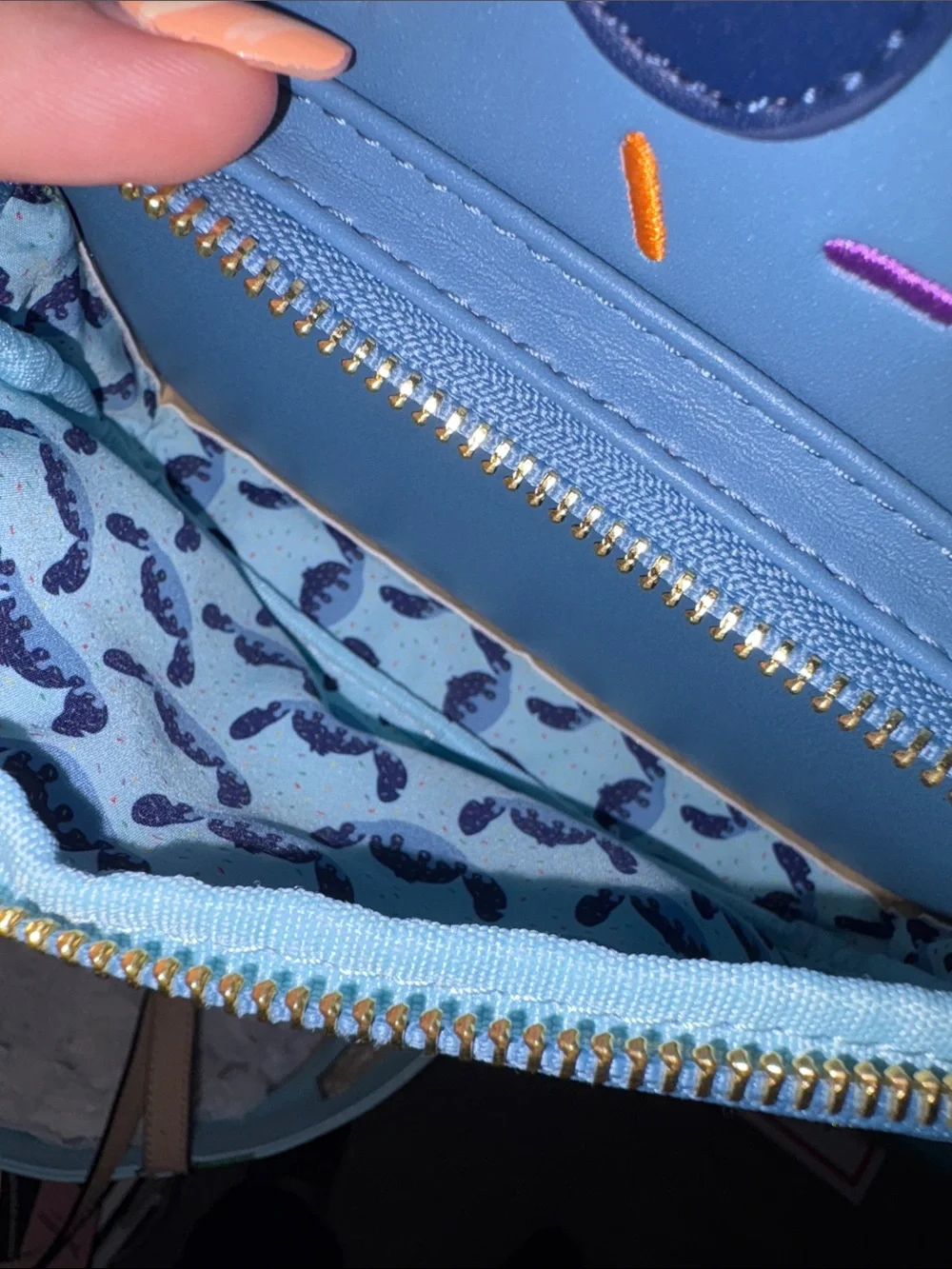 Loungefly Stitch Blue Ice Cream Sprinkles Mini Backpack